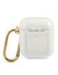 Guess AirPods 1 / 2 Cover Case Collection Glitter Transparent