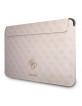 Guess Notebook / Tablet Sleeve 13 " Saffiano Big Logo 4G Rose