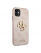 Guess iPhone 11 4G Big Metal Logo Case Cover Case Beige