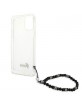 Guess iPhone 12 / 12 Pro Case Cover Black Pearl Transparent