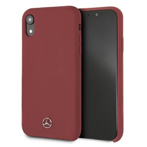 Mercedes iPhone Xr Case Cover Hülle Rot Silicone Line