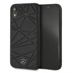 Mercedes iPhone Xr Case Cover Cover Black Pattern Line Twister