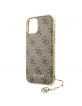 Guess iPhone 11 Hülle Case Cover 4G Charms Braun