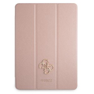Guess iPad 11 2021 Tasche Hülle Book Case Cover Rose Saffiano