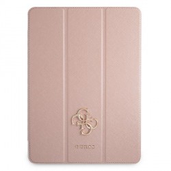 Guess iPad 12.9 2021 Tasche Hülle Book Case Cover Rose Saffiano