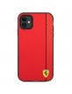 Ferrari iPhone 11 Hülle Case Cover On Track Stripe Carbon Rot