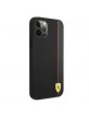 Ferrari iPhone 12 Pro Max Case Cover On Track Stripe Carbon Black