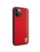 Ferrari iPhone 12 Pro Max Hülle Case Cover On Track Stripe Carbon Rot