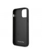 Mercedes iPhone 12 Pro Max Case Cover Real Leather Area Black