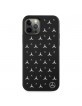 Mercedes iPhone 12 Pro Max Hülle Case Cover Schwarz Stars Pattern
