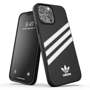 Adidas iPhone 13 Pro Max OR Moulded PU Hülle Case Cover schwarz