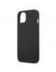AMG iPhone 13 Case Cover Genuine Leather Stamped Black AMHCP13MDOLBK