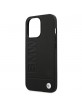 BMW iPhone 13 Pro Max Case Cover Signature Genuine Leather Black BMHCP13XSLLBK