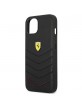 Ferrari iPhone 13 mini Hülle Case Cover Off Track Echtleder Schwarz