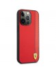 Ferrari iPhone 13 Pro Case Cover Carbon Stripe Red