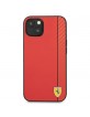 Ferrari iPhone 13 Case Cover Carbon Stripe Red