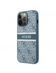 Guess iPhone 13 Pro Hülle Case Cover 4G Stripe Blau