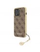 Guess iPhone 13 Pro Hülle Case Cover 4G Charms Braun