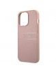Guess iPhone 13 Pro Hülle Case Cover Saffiano Stripe Rose