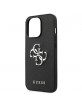 Guess iPhone 13 Pro Hülle Case Cover Saffiano 4G Metal Logo Schwarz