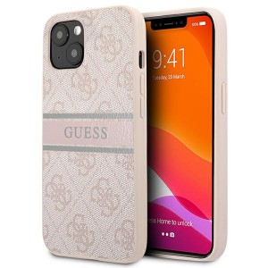 Guess iPhone 13 Case Cover Hülle 4G Stripe Rosa
