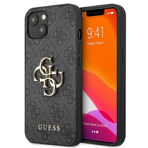 Guess iPhone 13 Case Cover 4G Big Metal Logo Gray