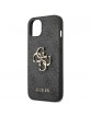 Guess iPhone 13 Hülle Case Cover 4G Big Metal Logo Grau