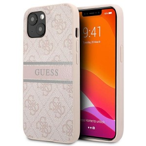 Guess iPhone 13 mini Hülle Case Cover 4G Stripe Rose