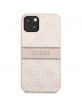 Guess iPhone 13 mini Case Cover Hülle 4G Stripe Rosa