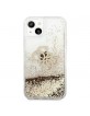 Guess iPhone 13 mini Hülle Case Cover 4G Big Liquid Glitter Gold
