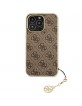 Guess iPhone 13 Pro Max Hülle Case Cover 4G Charms Braun