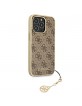 Guess iPhone 13 Pro Max Case Cover 4G Charms Brown