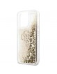 Guess iPhone 13 Pro Max Case Cover 4G Big Liquid Glitter Gold