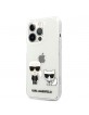Karl Lagerfeld iPhone 13 Pro Hülle Case Cover Karl & Choupette Transparent
