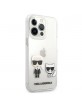 Karl Lagerfeld iPhone 13 Pro Case Cover Karl & Choupette Transparent