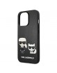 Karl Lagerfeld iPhone 13 Pro Case Cover Karl & Choupette Black