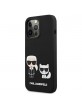Karl Lagerfeld iPhone 13 Pro Case Cover Silicone Karl & Choupette black