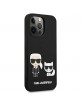 Karl Lagerfeld iPhone 13 Pro Case Cover Silicone Karl / Choupette black