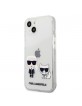 Karl Lagerfeld iPhone 13 Hülle Case Cover Karl & Choupette Transparent