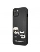Karl Lagerfeld iPhone 13 mini Case Cover Karl / Choupette Black