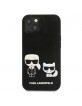 Karl Lagerfeld iPhone 13 mini Case Cover Hülle Karl / Choupette Schwarz