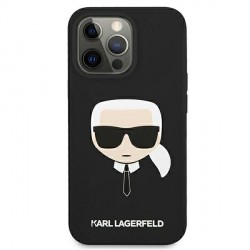 Karl Lagerfeld iPhone 13 mini Hülle Case Cover Silikon Karl`s Head schwarz