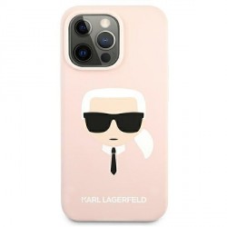 Karl Lagerfeld iPhone 13 mini Case Cover silicone Karl`s Head Rose