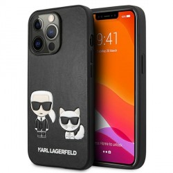 Karl Lagerfeld iPhone 13 Pro Max Case Cover Karl & Choupette Black