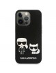 Karl Lagerfeld iPhone 13 Pro Max Hülle Case Cover Karl & Choupette Schwarz