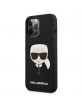 Karl Lagerfeld iPhone 13 Pro Max Hülle Case Cover Silikon Karl`s Head schwarz