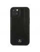 Mercedes iPhone 13 mini case cover real leather area black