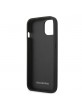 Mercedes iPhone 13 mini case cover real leather area black
