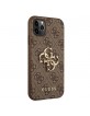 Guess iPhone 11 Pro Case Cover 4G Big Metal Logo Brown