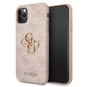 Guess iPhone 11 Pro Max Hülle Case Cover 4G Big Metal Logo Rose